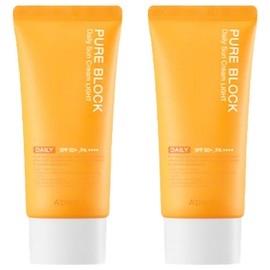 APIEU Pure Block Natural Daily Sun Cream Light SPF50+ PA++++, 50ml, 2 units / 어퓨 퓨어블록 내추럴 데일리 선크림 라이트 SPF50+ PA++++, 50ml, 2개