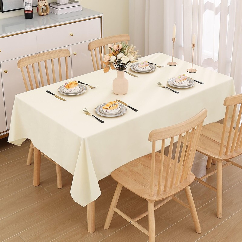 smiry Table Cloth Wipe Clean Rectangular 140x300 cm, Wipeable Water