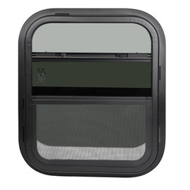 NOVINO RV Window for Trailer Camper,Vertical Sliding Replacement RV Window for Cargo Trailer Camper Utility Van Truck SUV,14" W x 16" H, Fit 15/16" or 1-3/8" Thick Wall,Allow Error 1/16",DOT Approved