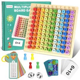 Corpower Multiplication Board 1x1 Learning Game for Primary School Students, Multiplication Board, Montessori Children's Counting Toy, Calculating Game Fun for Calculation Professionals, Learning Made