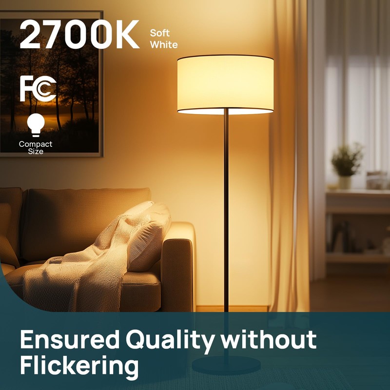 Linkind A19 LED Light Bulbs, 60W Equivalent, 8.5W Energy Efficient,