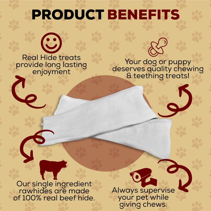 Real Hide | All Natural Dog Chew Treats - Premium