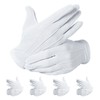 FUSHUI White Gloves, Driving Gloves, Driver Gloves, White, Anti-Slip, Formal,