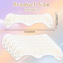 PEOVLVN 6 Pcs Glitter Freckles Face Tattoo, Gold Face Glitter Makeup Patches Sparkle Freckles Glow Up Fake Freckles Face Glitter Speckles Patches Cute Glitter Makeup Accessories for Women (Gold B)