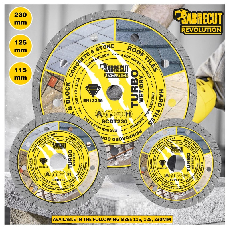 2 x SabreCut SCDT125_2 125mm (5 inch) x 10mm x
