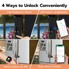 Fingerprint Cable Lock, eLinkSmart Fridge Locks with Bluetooth APP Control,