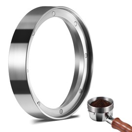 58mm Magnetic Dosing Funnel, S304 Stainless Steel Espresso Dosing Ring with 8 Magnets Compatible with All 58mm Portafilter
