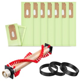 Landhoow 12 Pcs XL Vacuums Brush Roller Compatible with Oreck XL Vacuum, Vacuum Bag, Upright Vacuum Belt Replacement for 0300604 Compatible with Oreck XL Upright Vacuum Cleaner Vacuum Replacement Part