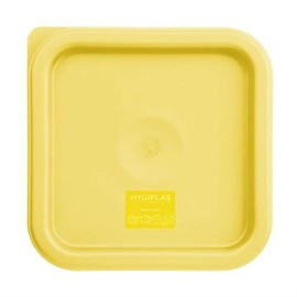 Hygiplas Square Yellow Lid to fit - Small 1.5/3.5Ltr