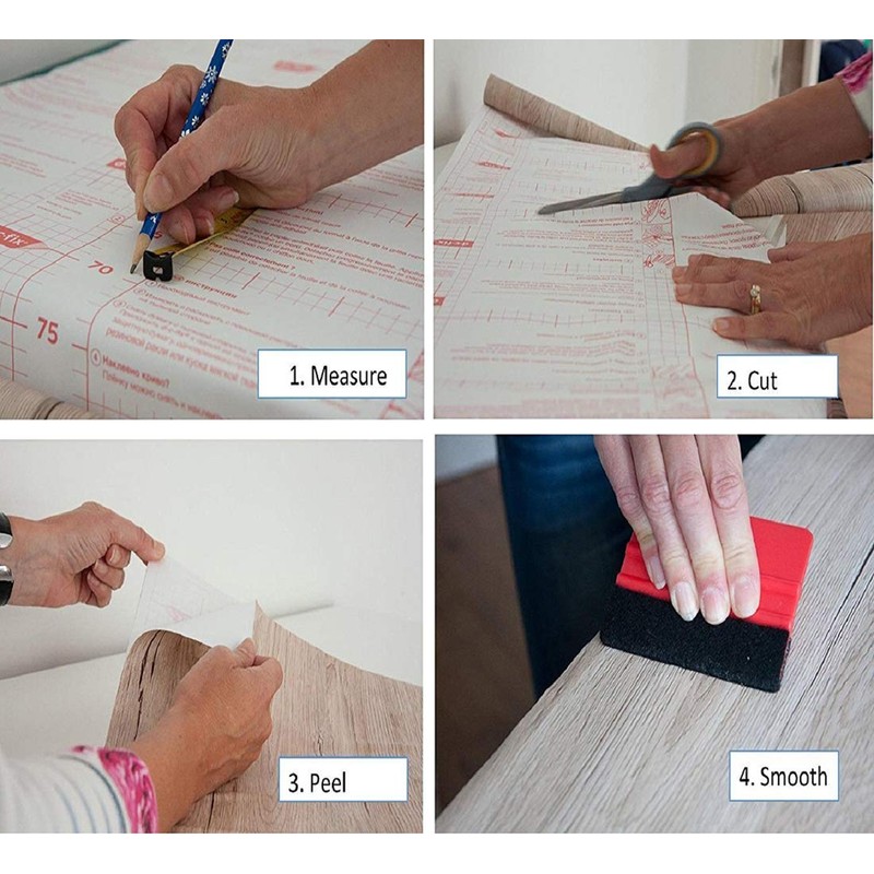 d-c-fix 346-0168-2PKA Decorative Self-Adhesive Film, Butcher Block, 17" x 78"