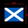 Flag of Scotland Sticker Decal Notebook Car Laptop 5.5"x4" (Color)