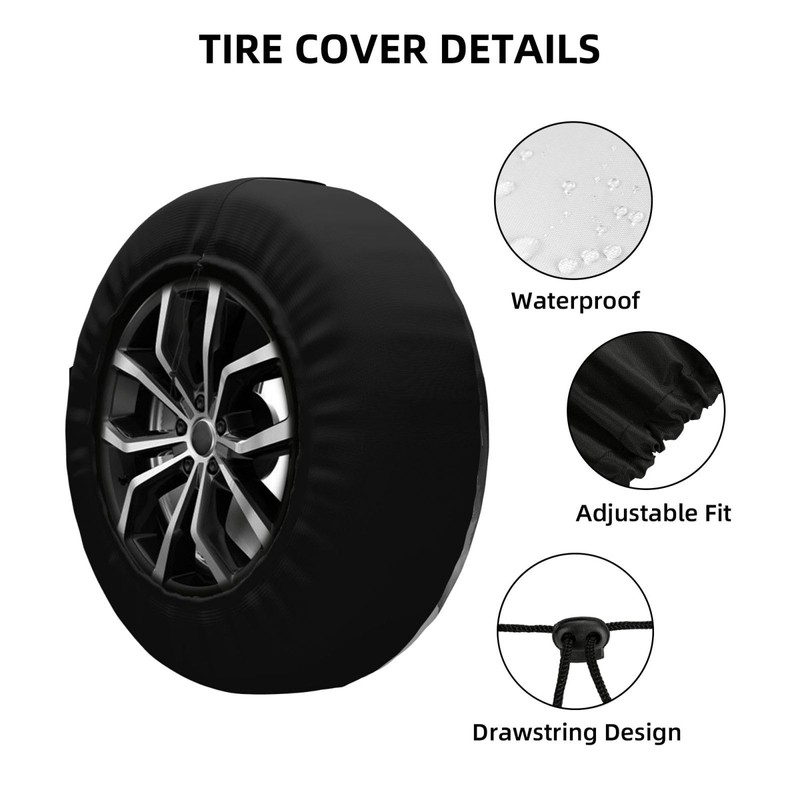 Spare Tire Cover Mountain Lake Tree Landscape Wheel Covers Weatherproof