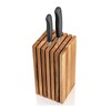 Zassenhaus Slotted Knife Block for 12 Knife Storage, 5.4" x