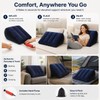 Inflatable Wedge Pillow for Travel and Camping – Lightweight Lumbar,