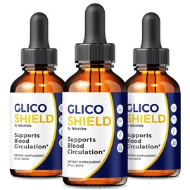 (3 Pack) GlicoShield – Premium Liquid Drops Formula to Help Support Natural Flow, Balanced Levels & Circulation, Clean, Natural Gotas | Easy and Convenient GlicoShield Daily Use (90 Servings)