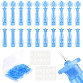 50 Pack Disposable Acne Pimple Popper Needles and 72 Dots Pimple Stickers, for Whitehead Acne Closed Mouth Needle (50 Pack)