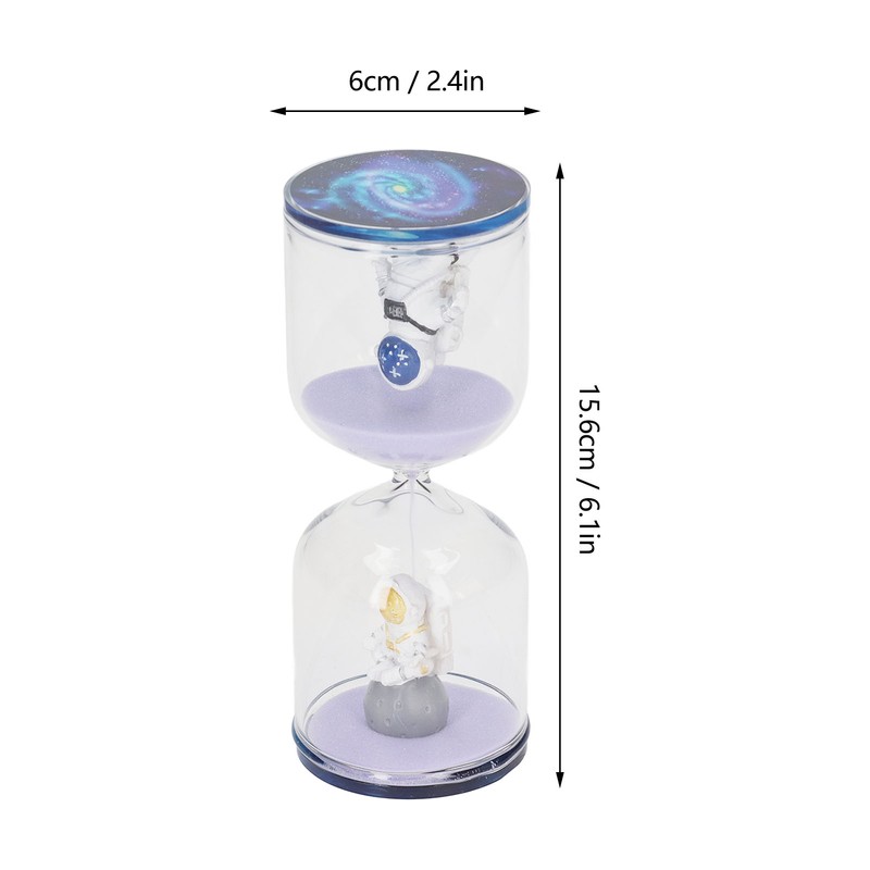 Decorative Sand Timer Clock Space Man Educational Hourglass for Office