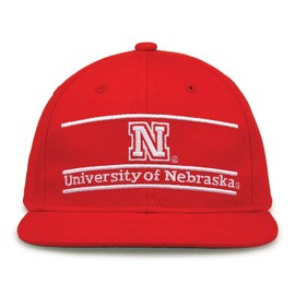 The Game NCAA Nebraska Cornhuskers, Unisex Retro Bar Design Hat, Adjustable, One Size
