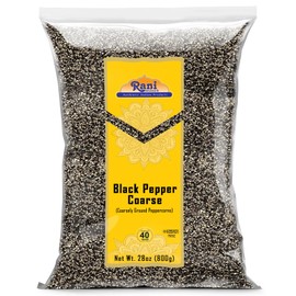 Rani Black Pepper Coarse Ground 28 Mesh (Table Grind) 28oz (800g) ~ All Natural | Vegan | Gluten Friendly | NON-GMO | Kosher