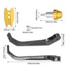 Motorcycle Handlebar Guard Carbon Fiber Style Aluminium Alloy Universal 22mm/0.87inGold