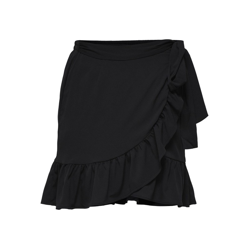 Only Female Skirt, Wrap Effect, black, s