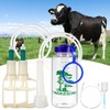 Yardwe Manual Milking Machine for Cows and Goats, Portable Hand
