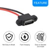 RUNCCI-YUN USB C Female 5V 3A 2-Pin 2-Wire USB C