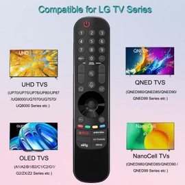 for LG Smart TV Remote Control Replacement with Voice and Pointer Function, Compatible with LG 2021-2024 OLED QNED UHD NanoCell 4K 8K Smart TVs