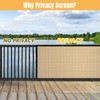SPORTYOUTH 3ft x 50ft Privacy Screen Fence, Beige Heavy Duty
