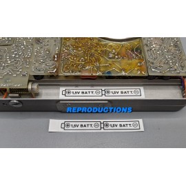 Nagra SN Battery Label - Reproduction