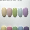 [Rene] Pastel one-color handmade nail tips matte and glossy available