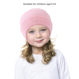 ISAKEN Children's Winter Hat Soft Warm Beanie Hat Knitted Hat Wool Hat Autumn Winter Nursery Hat Beanie Hat for Girls Boys Toddler 2-6 Years, caramel