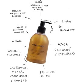 Kit Cuidado Personal para Piel Sensible con Jabn para Cara  Cuerpo, Crema Facial y Aceite de Calndula.                                                