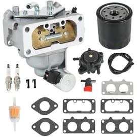 Carburetor Replacement For Kawasaki FH641V FH661V FH680V FH721V FX751V FX850V 22HP Engine, Replaces 15004-1010, 15004-7024, Include Oil Filter, Fuel Filter
