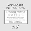 Allure Leopard Bath Towel, 100% Cotton, Luxury Jacquard Print, Soft
