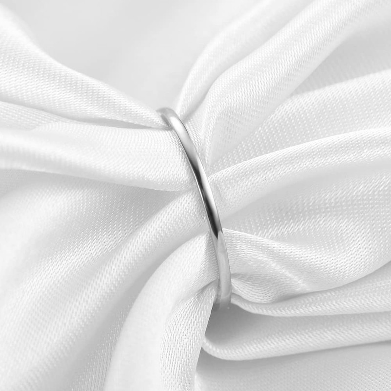 VQYSKO 2PCS 1mm/2mm/3mm14K Gold Filled Rings Stacking Rings for Women