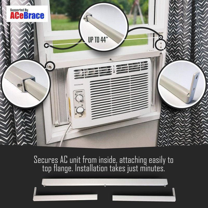 ACeBrace Universal AC Bracket - Window Guard & Support for