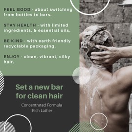 Spiraleaf® Shampoo & Conditioner Bar Set, Fresh Lavender Essential Oils, Limited Ingredients, Concentrated Formula, Made USA, Whiff Botanicals