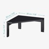 Navaris Bamboo Corner Shelf Unit - Free-Standing Corner Shelf Organizer