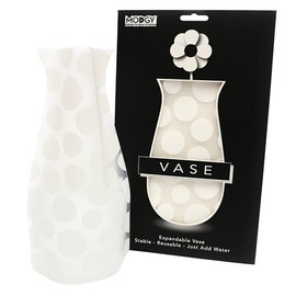 MODGY - Jarrón de flores expandible de plástico moderno para centros de mesa de comedor, decoración de sala de estar, baño, boda, oficina, Polkie