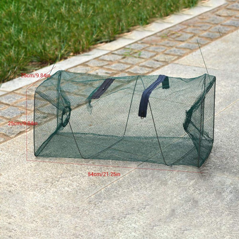 Fish Cage Fishing Net Mesh Fish Trap Portable Foldable Mesh