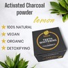 CleanCarbon24 Activated Carbon Teeth Whitening Powder Lemon, 100% Natural, Vegan,