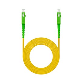 Nanocable 10.20.0030- Fibre Optic Cable for SC/APC to SC/APC Router Singlemode Simplex Singlemode LSZH, Yellow, 30 m