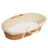 ECOBIZ 100% Cotton Waterproof Moses Basket Mattress Protector Washable, Soft