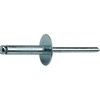 Large Flange Pop Rivets 1/4" x 5/8" All Steel Large