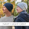 Gorro de algodón orgánico para hombre y mujer, reversible, ligero,