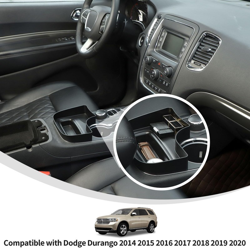 Linskip Center Console Organizer Compatible with Dodge Durango 2014 2015