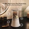 FantasyPalette Rotating Slim Makeup Brush Holder with Clear Dustproof Cover