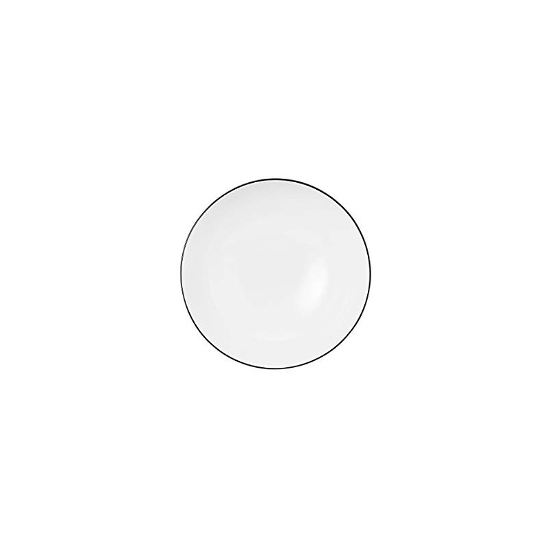 Seltmann Weiden Lido Black Line Dessert Bowl Round, Black