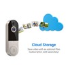 SwagBuzz Wireless 1080p Wi-Fi Video Doorbell Camera with Night Vision,